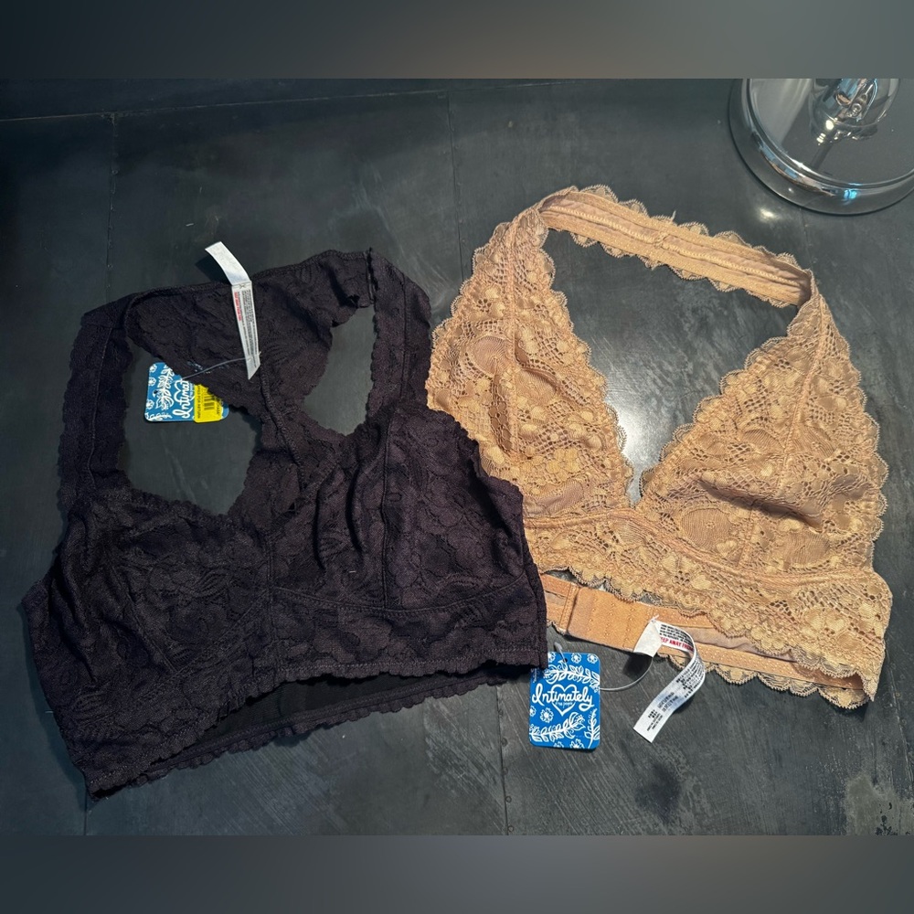 ‼️New Free People Lace Bralette bundle of two